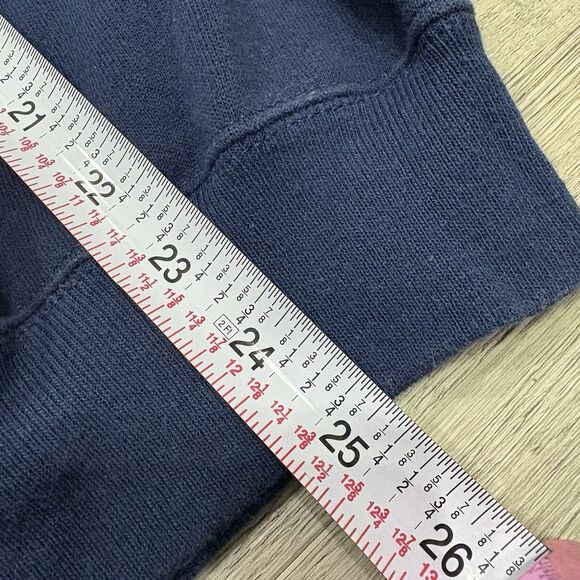 Vtg Morning Sun Collared Sweatshirt White Red Flowers Size L USA Blue Hanes - Picture 7 of 7